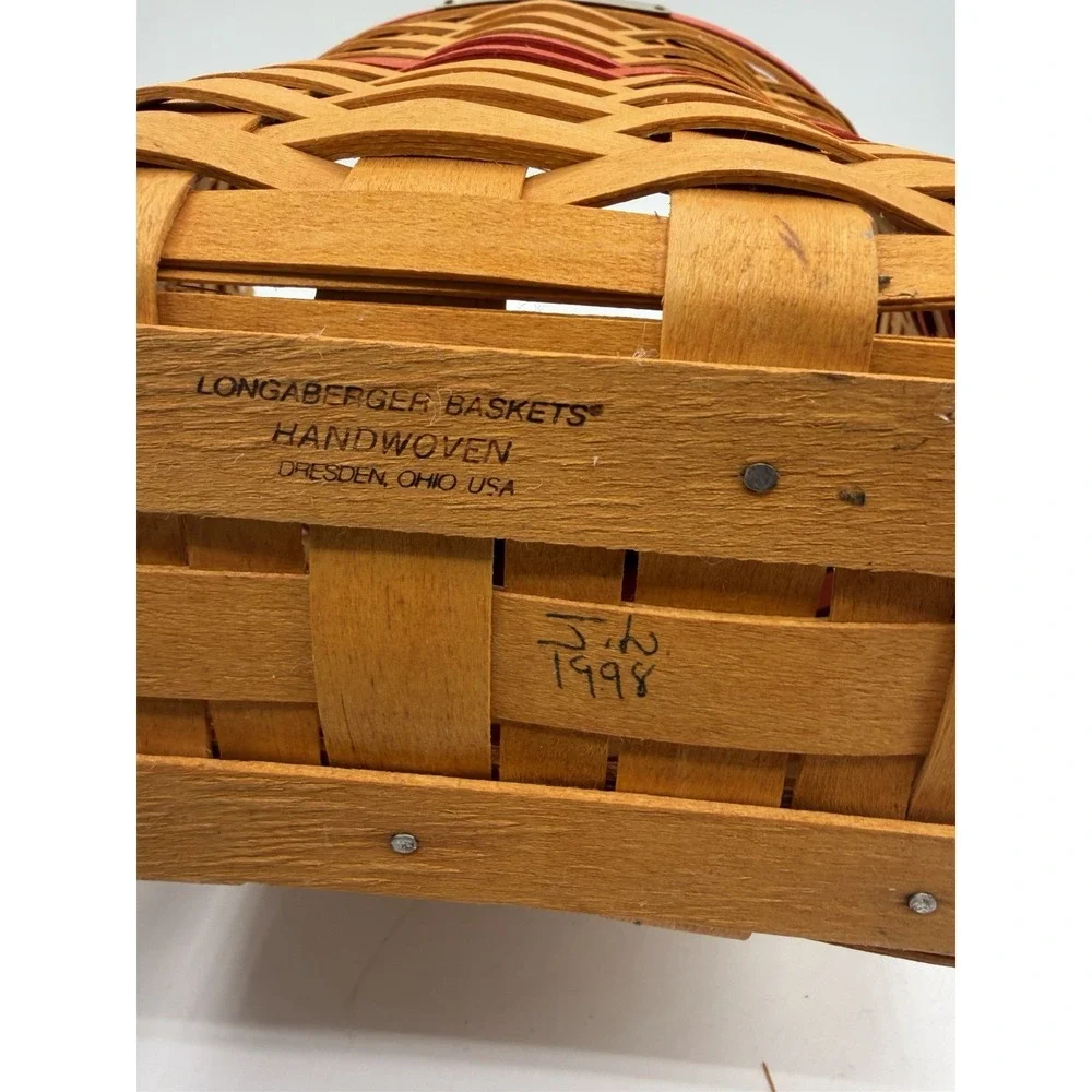 🎄 Longaberger 1998 Glad Tidings Basket 🧺✨‎